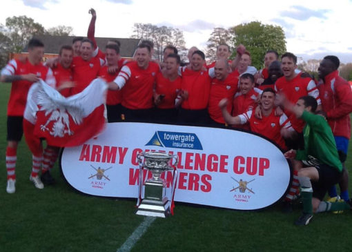 7 Regiment Football team win Challenge Cup