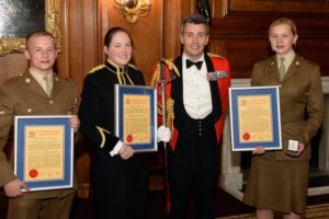 The RLC CARMEN Award winners with Col C J Francis, Colonel RLC