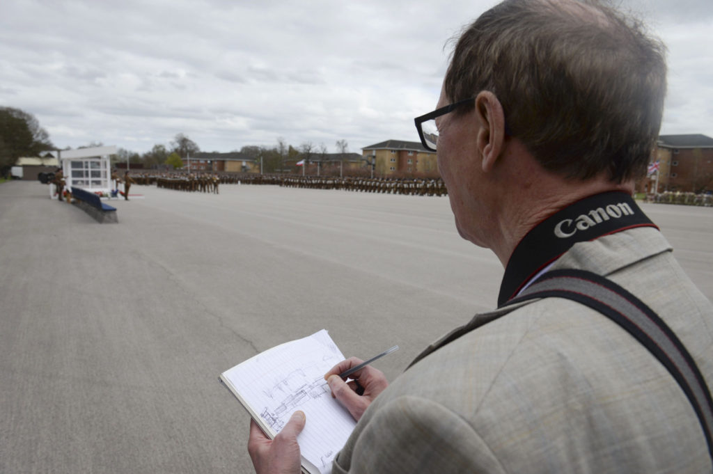A number of sketches which will be presented to the RHQ The RLC before the final work is undertaken