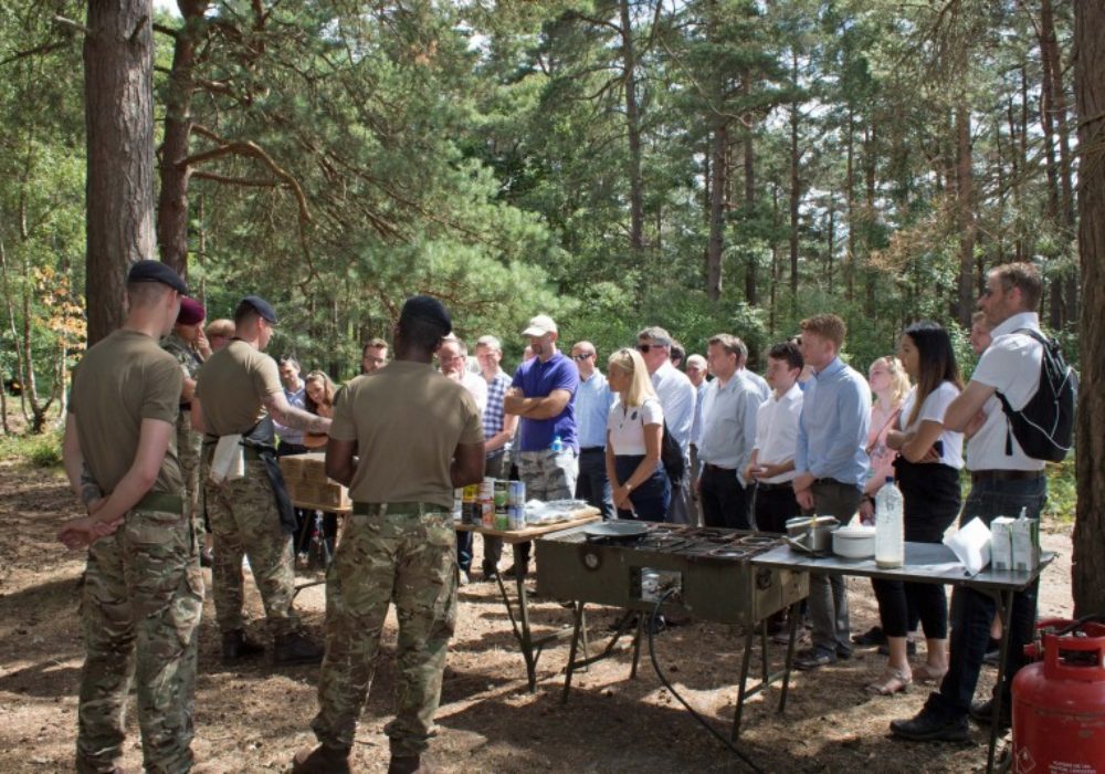 Visitors had the opportunity to learn about the equipment that is used to cater for large numbers of troops in the field